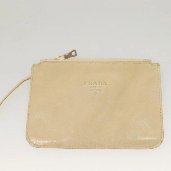 PRADA Hand Bag Nylon Beige Auth 128335 - Picture 10 of 16